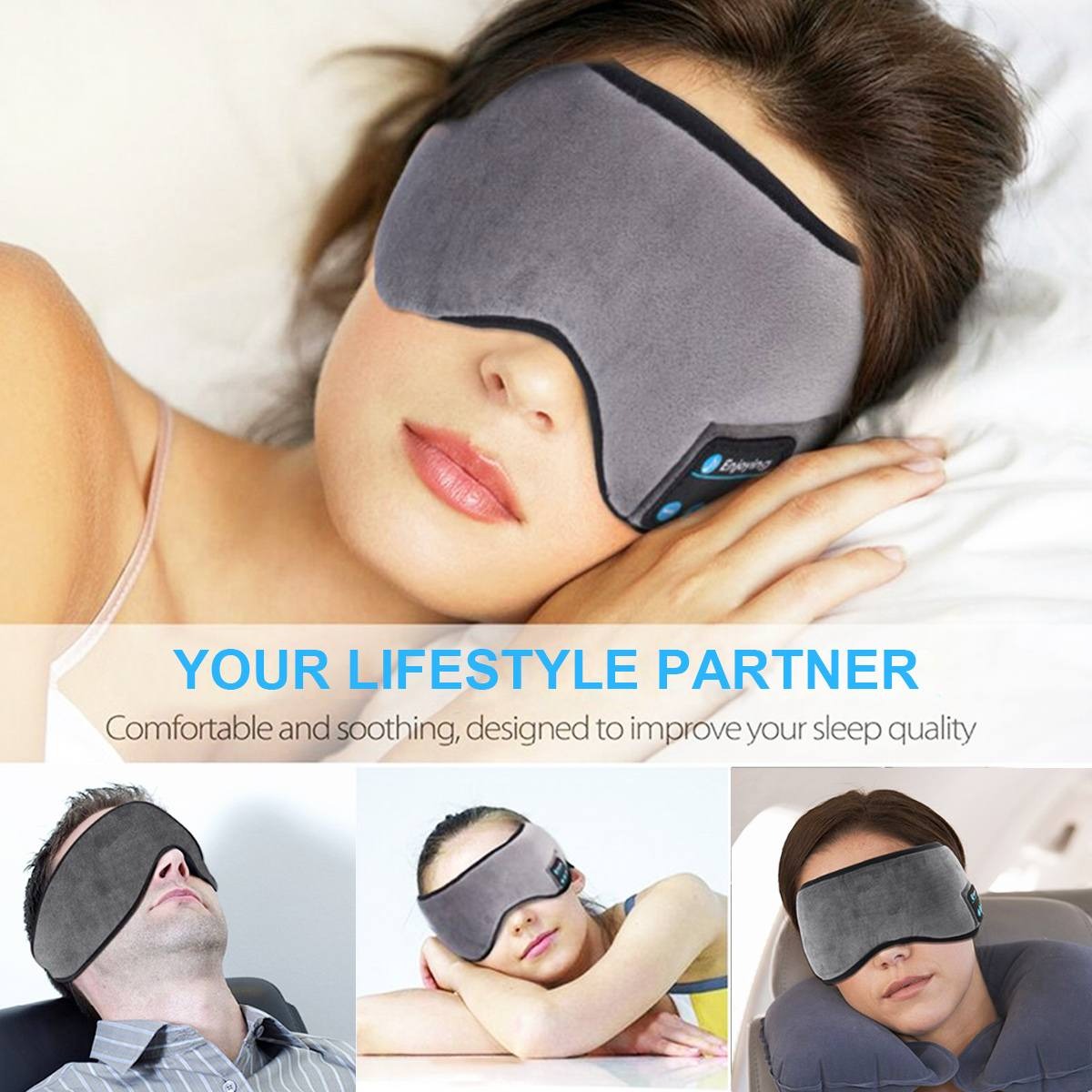 Dreambuddy™ - Sömnmask med bluetooth